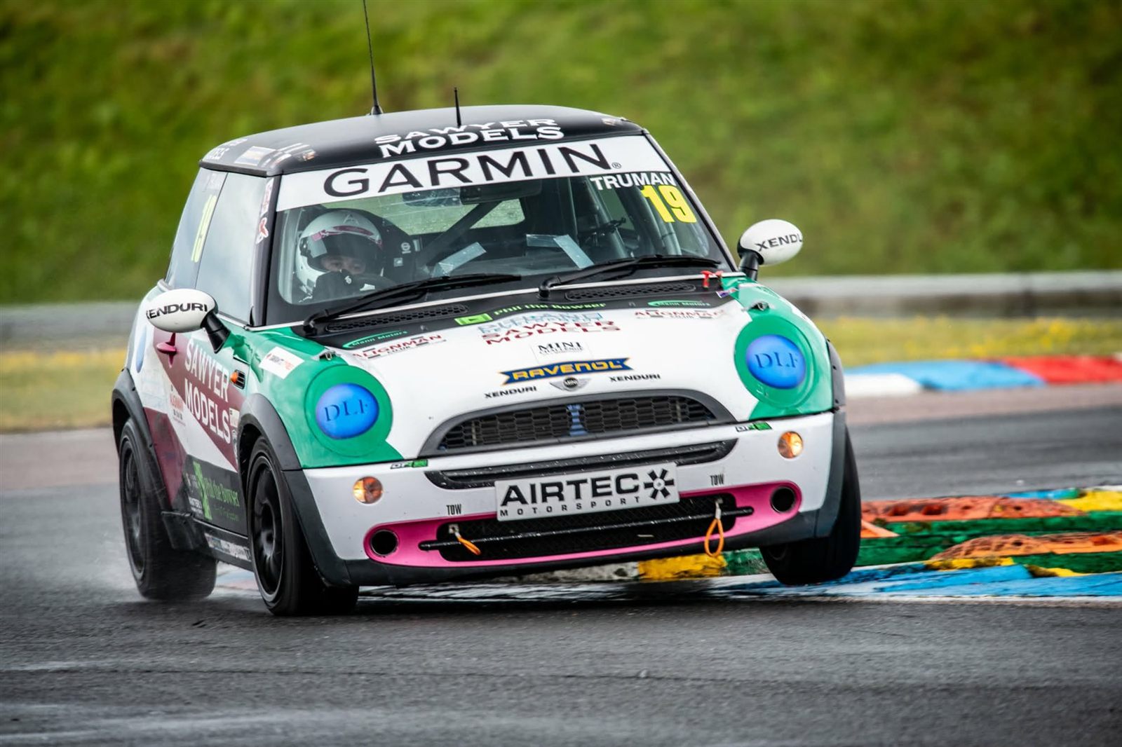 The DTR MINI on a wet track