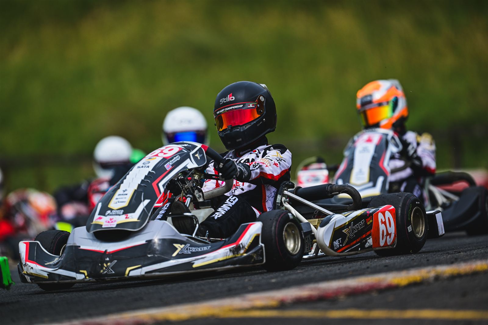 Zak racing at Rowrah in The Kart Championship, 2025